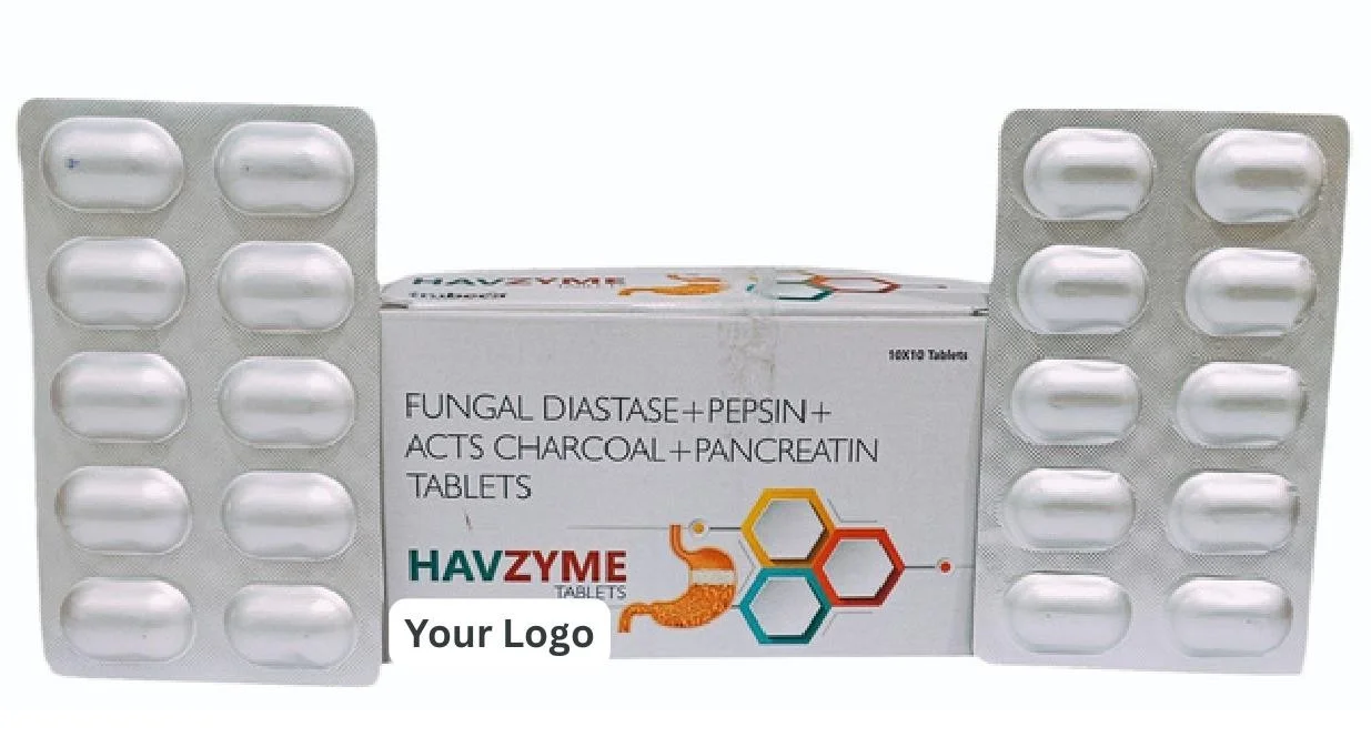 Activated Charcoal, Pepsin + Fungal Diastase Tablet