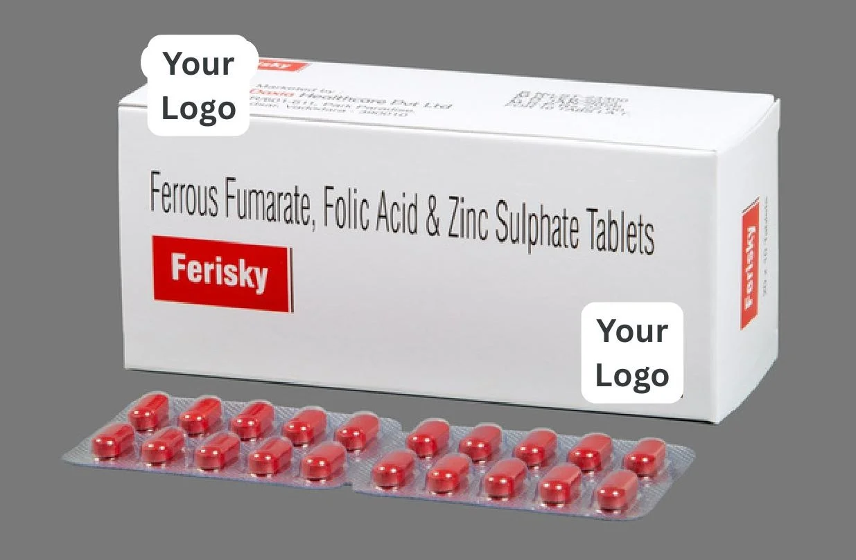 Ferrous Fumarate, Folic Acid + Zinc Tablets